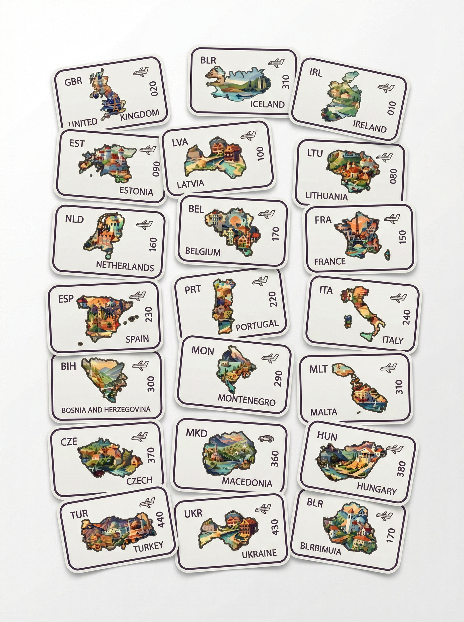 Stick your visited countries